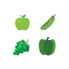Food set emoji vector illustration