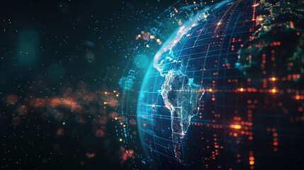 Obraz premium Optimizing Network Performance: Understanding Bandwidth, Latency, and Throughput