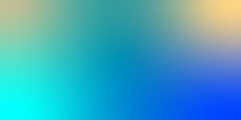 Abstract blurred gradient background in bright colors. Colorful smooth illustration. Vintage Grunge Texture Pattern in Blue yellow and green Tones for Artful Wallpaper. Sweet Multicolor.