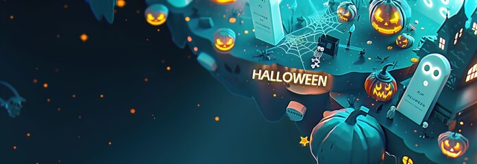 The word "HALLOWEEN"