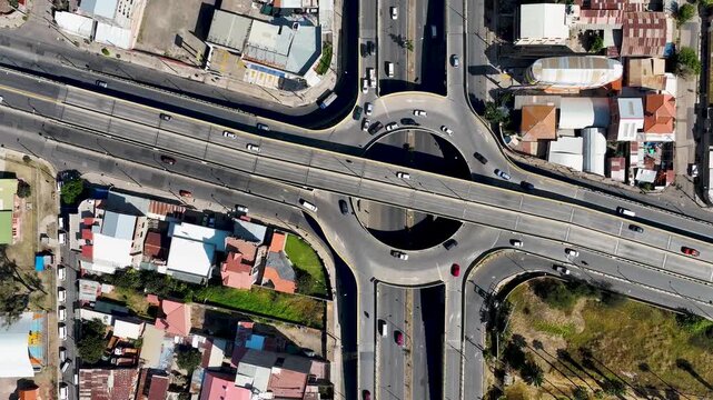 aerial view City of Cochabamba Bolivia