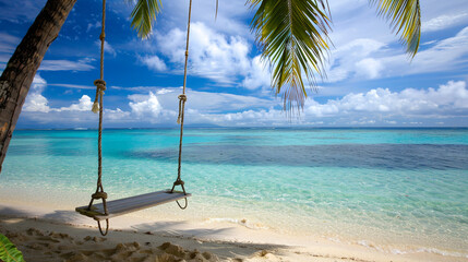 Swing on the beach.