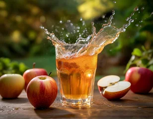 Ein Glas Apfelsatz mit Spritzer © cardephotography