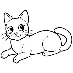 Minimal cat drawing