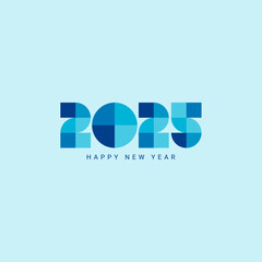 Happy New Year 2025 design. Premium vector design for posters, banners, and greeting cards for the New Year 2025 celebration.