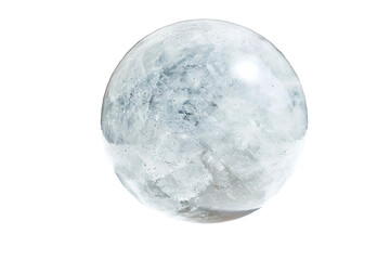 Obraz premium high-quality crystal ball with frosted finish and elegant style isolated on transparent background