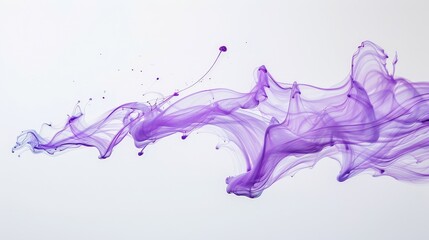 A purple line of smoke is shown in the image