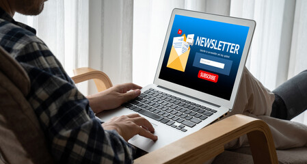 newsletter signup page on computer for customer to subscribe snugly newsletter update information to subscriber