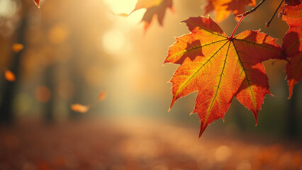 autumn leaves in the park