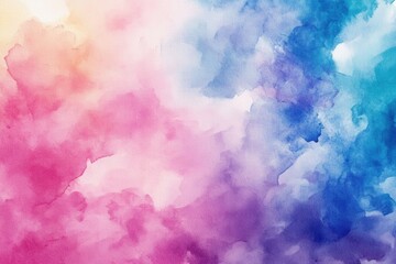 Fototapeta premium Vibrant Watercolor Sky