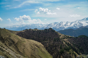landscape in the Caucasus Mountains