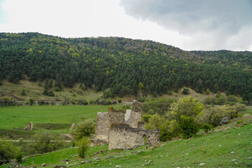 Fototapeta premium landscape in the Caucasus Mountains