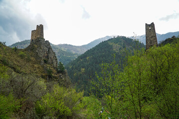 landscape in the Caucasus Mountains