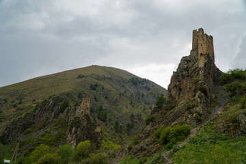 landscape in the Caucasus Mountains