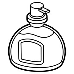 A simple Hand sanitizer bottle art vector illustration