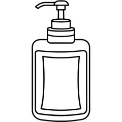 A simple Hand sanitizer bottle art vector illustration