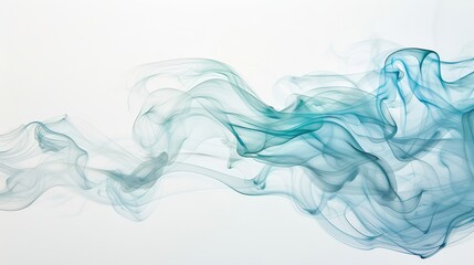 A blue and white line with a lot of smoke