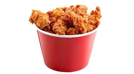 Crispy fried chicken nuggets with golden-brown skin, served in a paper tray, perfect for a tasty, quick snack.