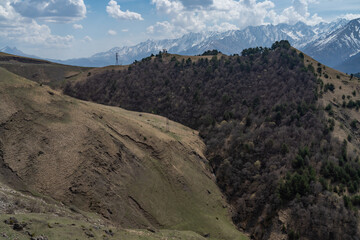 landscape in the Caucasus Mountains