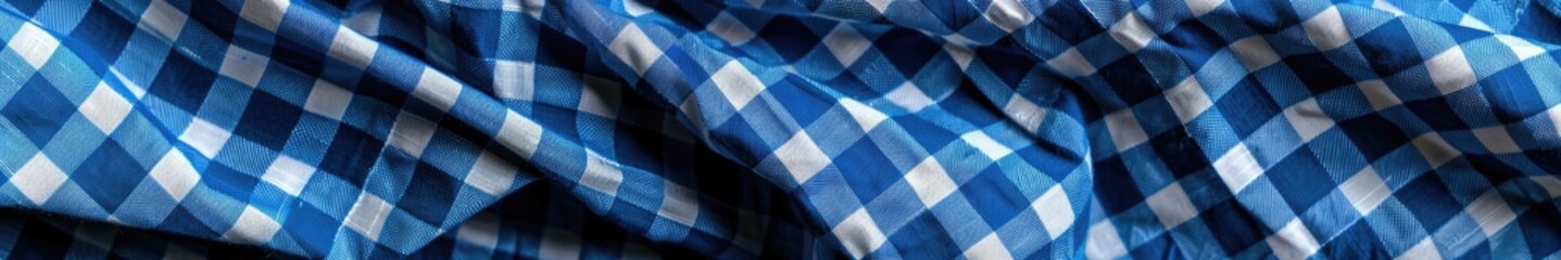 Blue and white checkered pattern, Oktoberfest theme, banner form