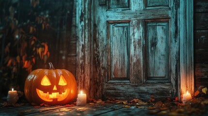 Obraz premium door Halloween candles --ar 16:9 --v 6.1 Job ID: 217fb649-8f68-42a8-af36-1abfee4b48f2