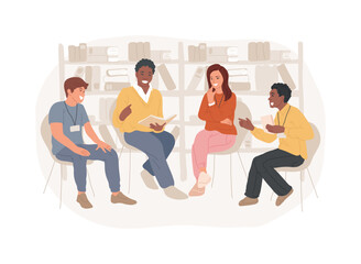 Seminar isolated cartoon vector illustrations.