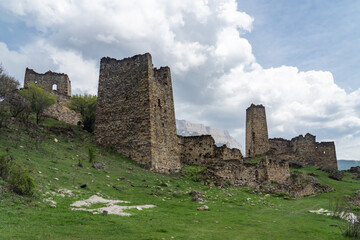 Fototapeta premium ruins of fortresses in the mountains