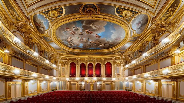 Vienna State Opera interior.