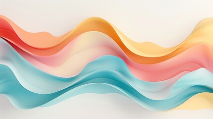 A colorful wave with blue, red, and orange colors