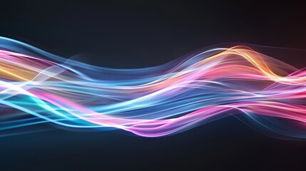 A long, curvy line of white smoke