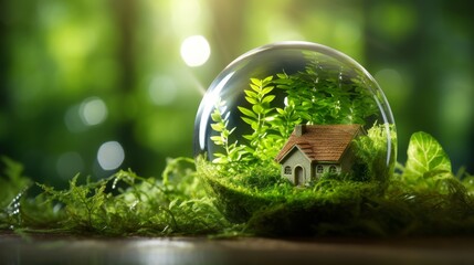 Global sustainable development with green business and zero carbon strategy for eco friendly goals