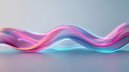 A long, curvy line of white smoke