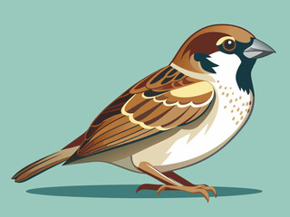 Illustration vectorielle premium Sparrow 
