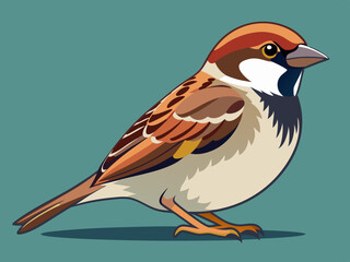 Illustration vectorielle premium Sparrow 
