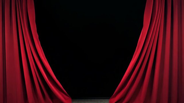 The curtain rises at the theater, revealing an exciting live performance showcasing talent and artistry on the opening night.