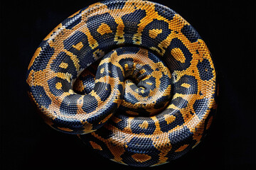 Obraz premium Python Snake Coiled up