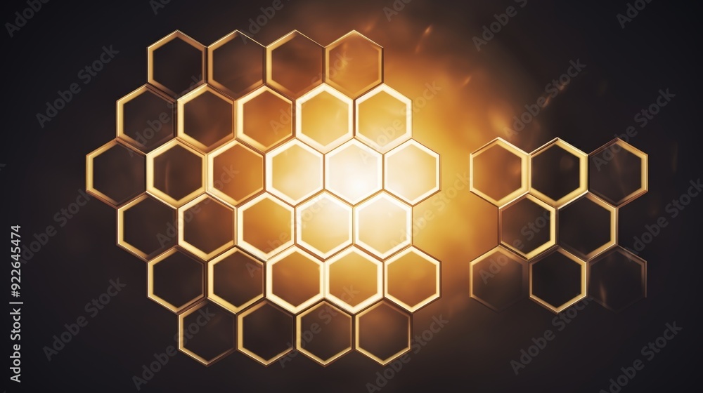 Aufkleber versatile honeycomb design pattern background ideal for various creative projects