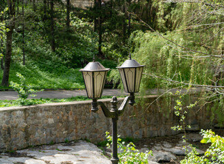 street lamp in the park