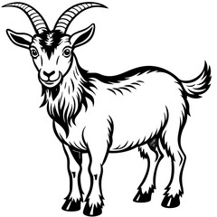 Goat art vector illustration