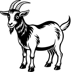 Goat art vector illustration