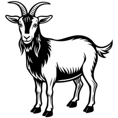 Goat art vector illustration