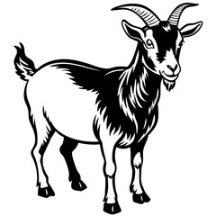 Goat art vector illustration