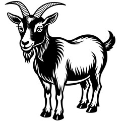 Goat art vector illustration