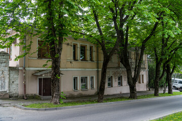 old wall with windows