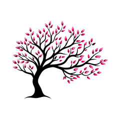 Obraz premium Vector branch Hand drawn illustration of tree branch design template (10)