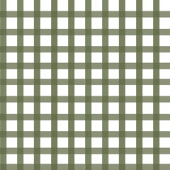 Green and white checkered seamless pattern. Texture template for plaid, tablecloths, clothes, shirts, dresses, paper and other textile products.