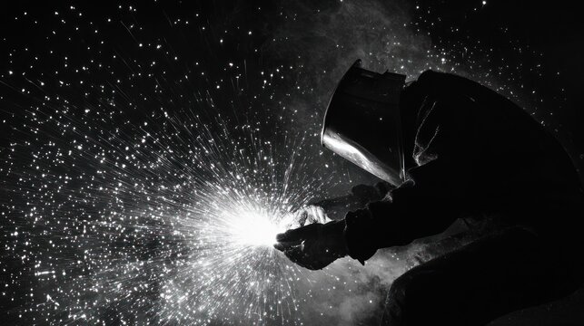 Sparkling Explosion on Dark Background