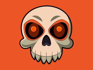 Dessin vectoriel du crâne
