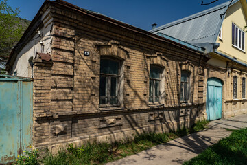 old wall with windows