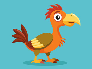 Dessin d’oiseau dodo de dessin animé © VectorVibe